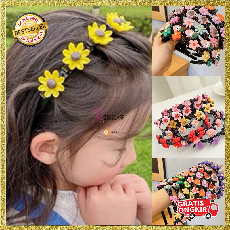 BANDO ANAK KOREA MOTIF DESAIN LUCU HAIRBAND BANDANA ANAK BAHAN PLASTIK AK32