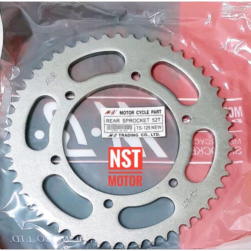 Gear Gir Belakang Suzuki TS125 TS 125 50T 52T 55T High Quality
