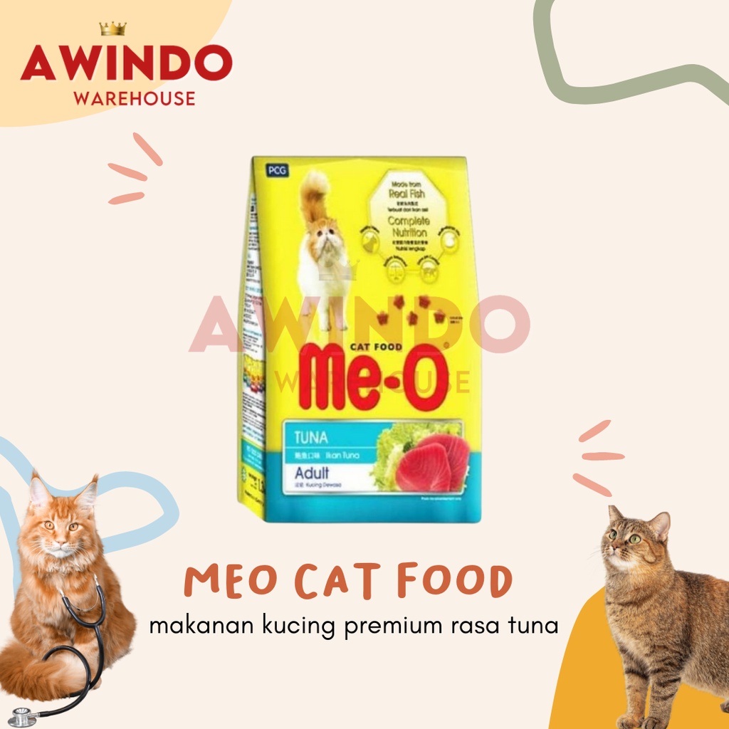 MEO ADULT TUNA - Meo Makanan Pakan Kucing Kering Me-o Adult Tuna Dry Cat Food