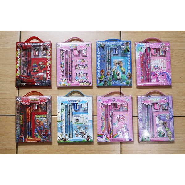 TOKO21GROSIR--Set Alat tulis Anak / Study Set Dompet YoYo 8006