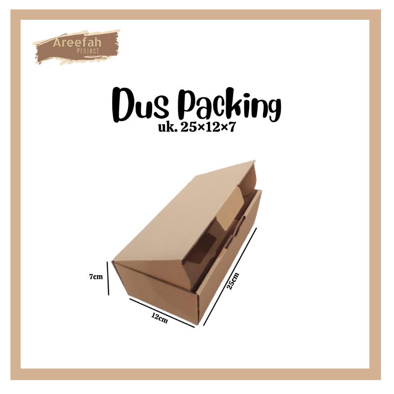 

KARDUS KARTON / KARDUS BOX / KARDUS PACKING DIE CUT UKURAN 25x12x7 cm