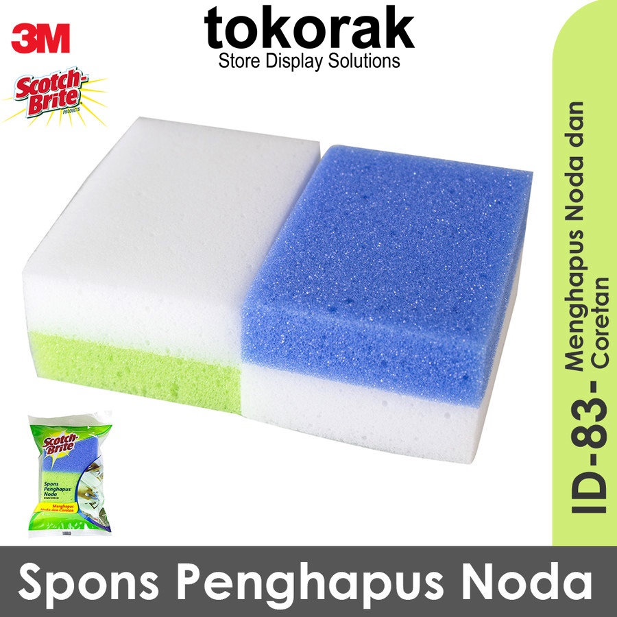 3M SCOTCH BRITE SPONS PENGHAPUS NODA ID - 83 SABUT SPONGE CUCI PIRING