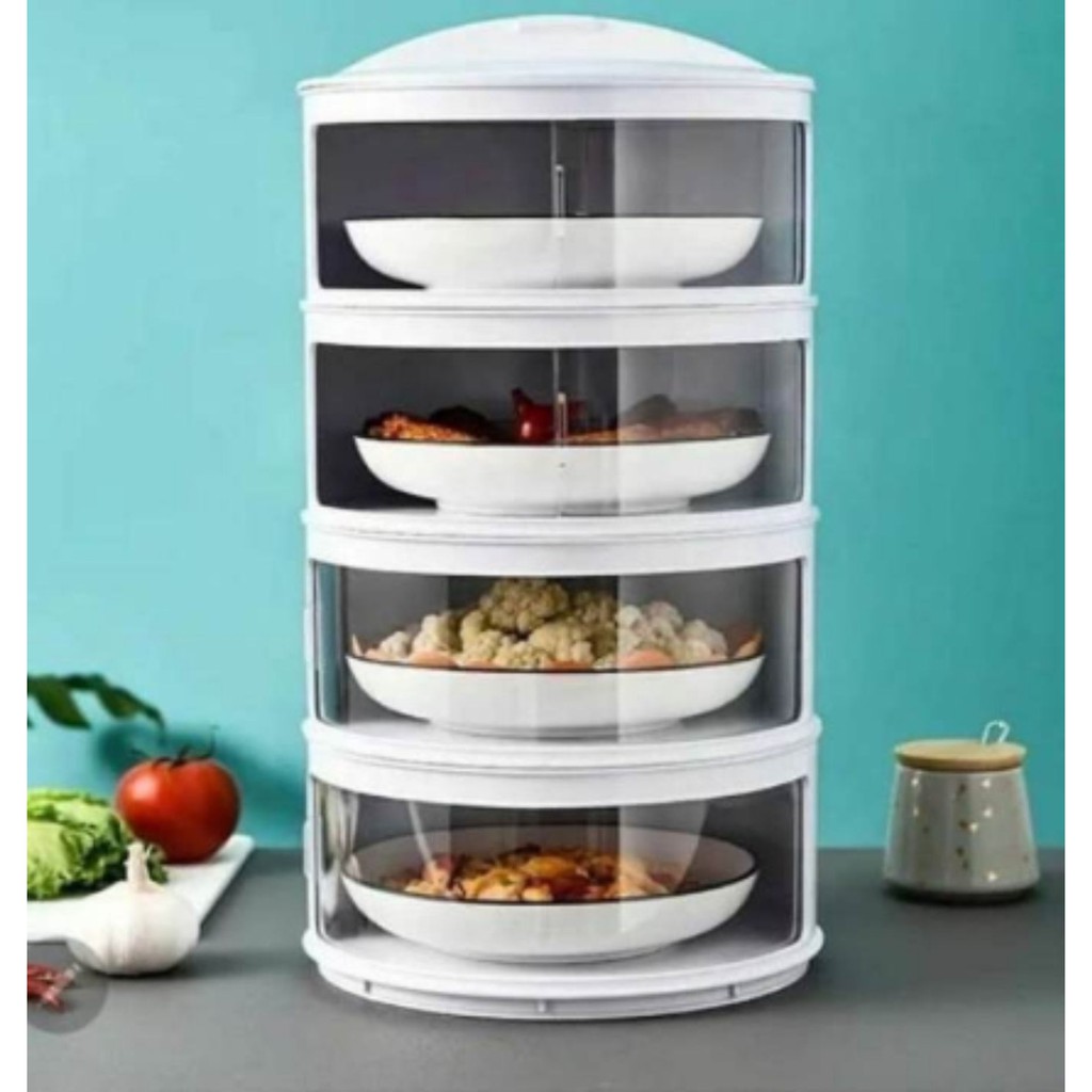 TUDUNG SAJI MAKANAN SUSUN - PENUTUP MAKANAN SUSUN TAHAN PANAS - FOOD COVER TUTUP MAKANAN SUSUN