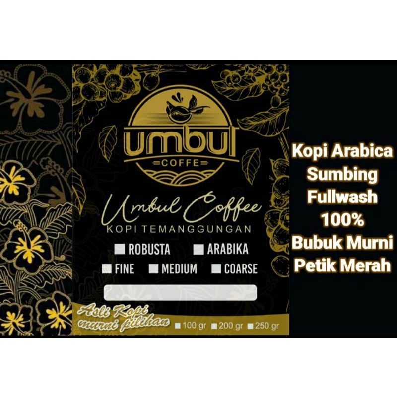 

Kopi Temanggung Arabica Sumbing Fullwash Petik Merah 200gr