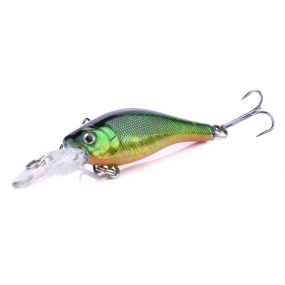 HENGJIA 8PCS 3D Eyes Minnow Lures 6.3cm 4g Fishing Wobbler Crankbait Tackle Artificial Hard Bait Swimbait