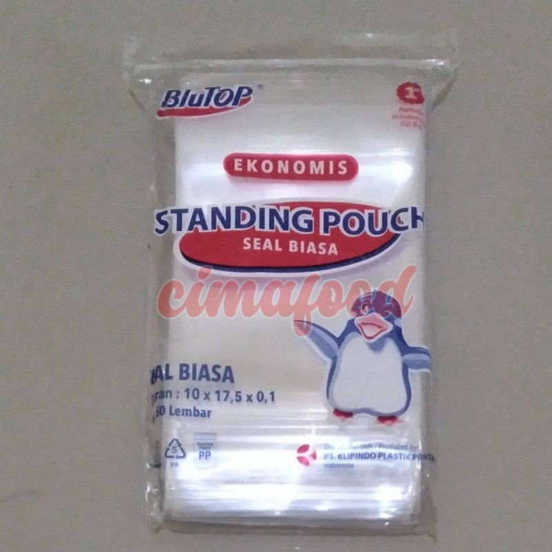 Standing Pouch PP 10x17.6 Seal Biasa isi 50lembar