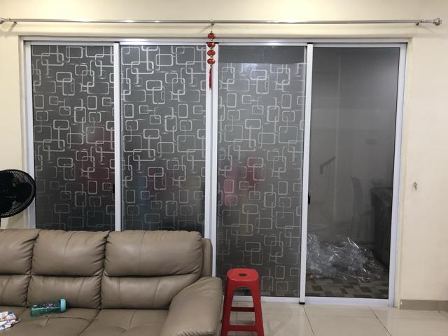 Sandblast / Kaca Film / Sticker / Stiker Kaca / Stiker Motif Minimalis