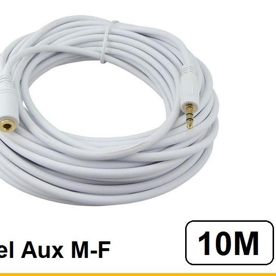 ☀ Kabel Sambungan Aux 3.5mm 10m - Cable Extention Audio 10 meter ➭