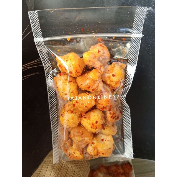 

bustik/siomay pedas/cemilan pedas/siomay mini pedas daun jeruk