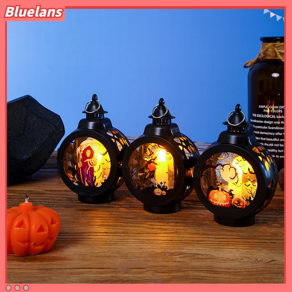 (In Stock) Lampu Lentera LED Bentuk Labu Halloween Tahan Air