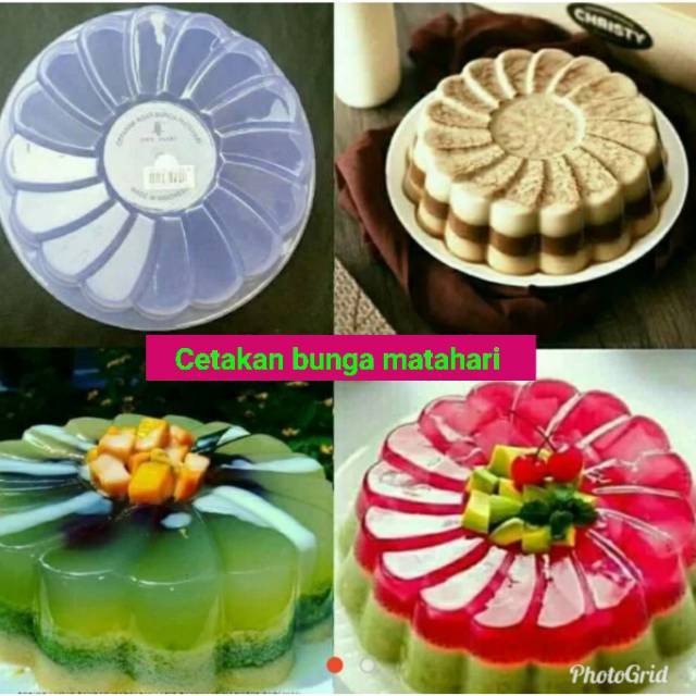 Cetakan puding bunga matahari