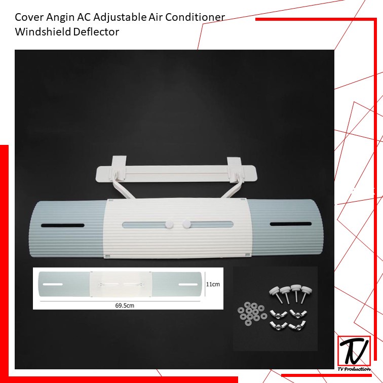 Cover Angin AC Adjustable Air Conditioner Windshield Deflector - Z-DFB04