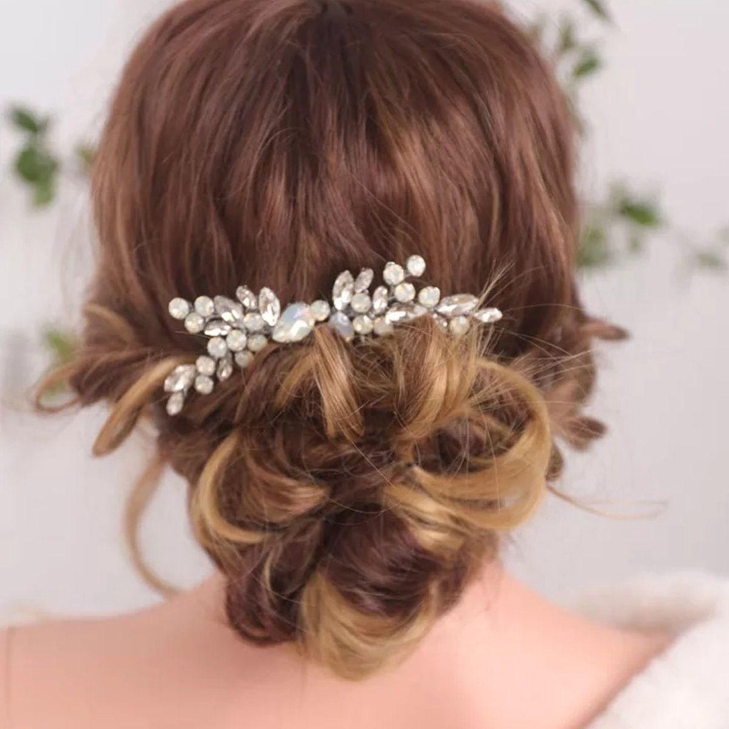 2pcs / set Sisir Rambut Wanita Untuk Aksesoris Pernikahan