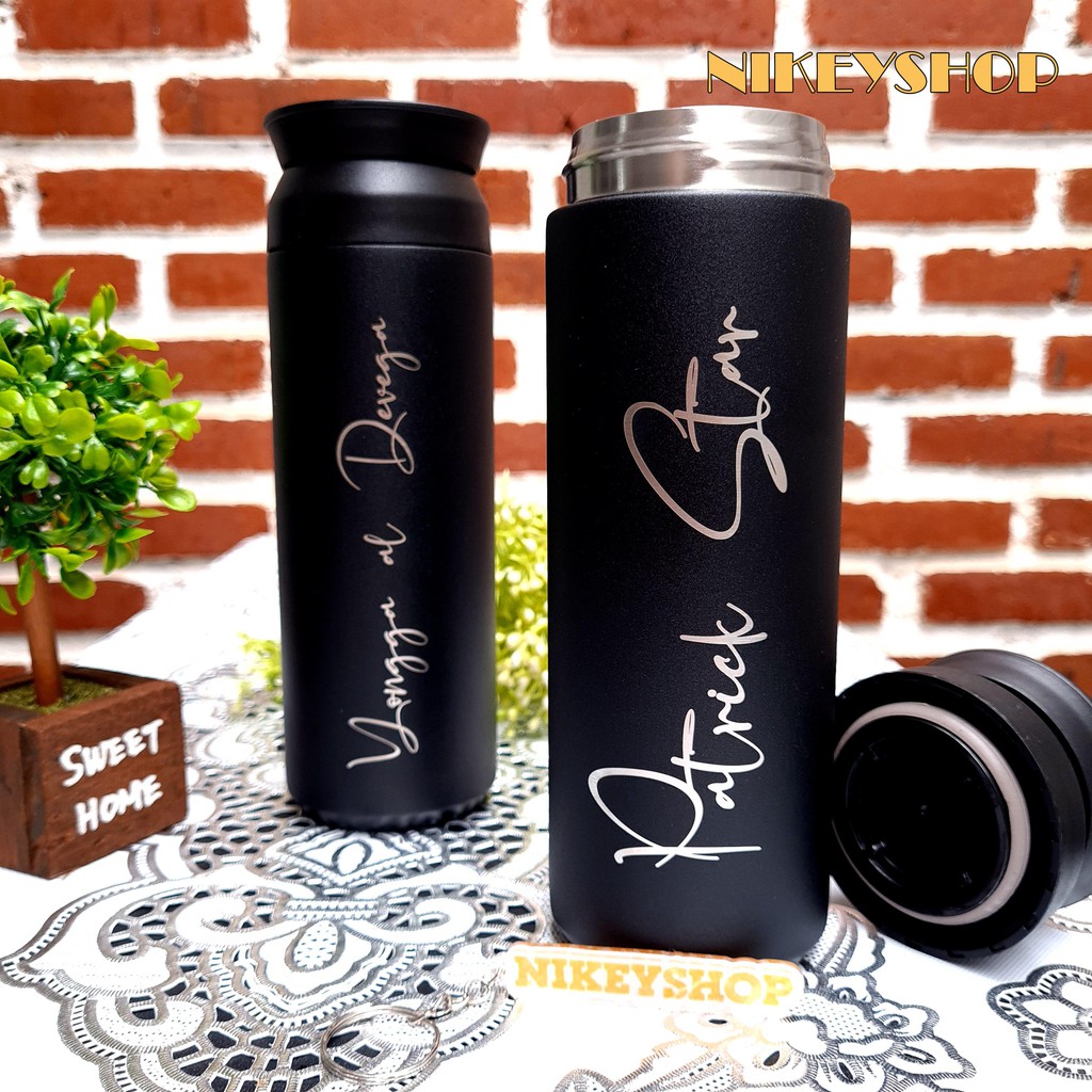 Botol Tumbler Custom, Grafir Nama