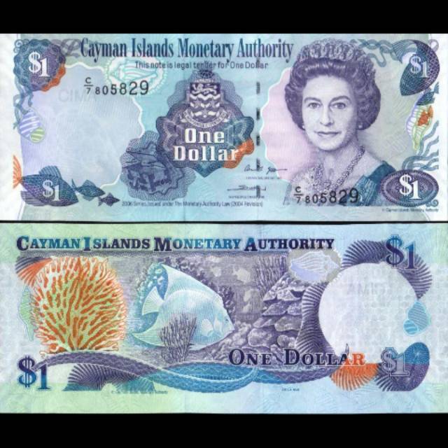 Uang Kuno Luar Atau Asing 1 Dollar Cayman Island Tahun 2006 Rare