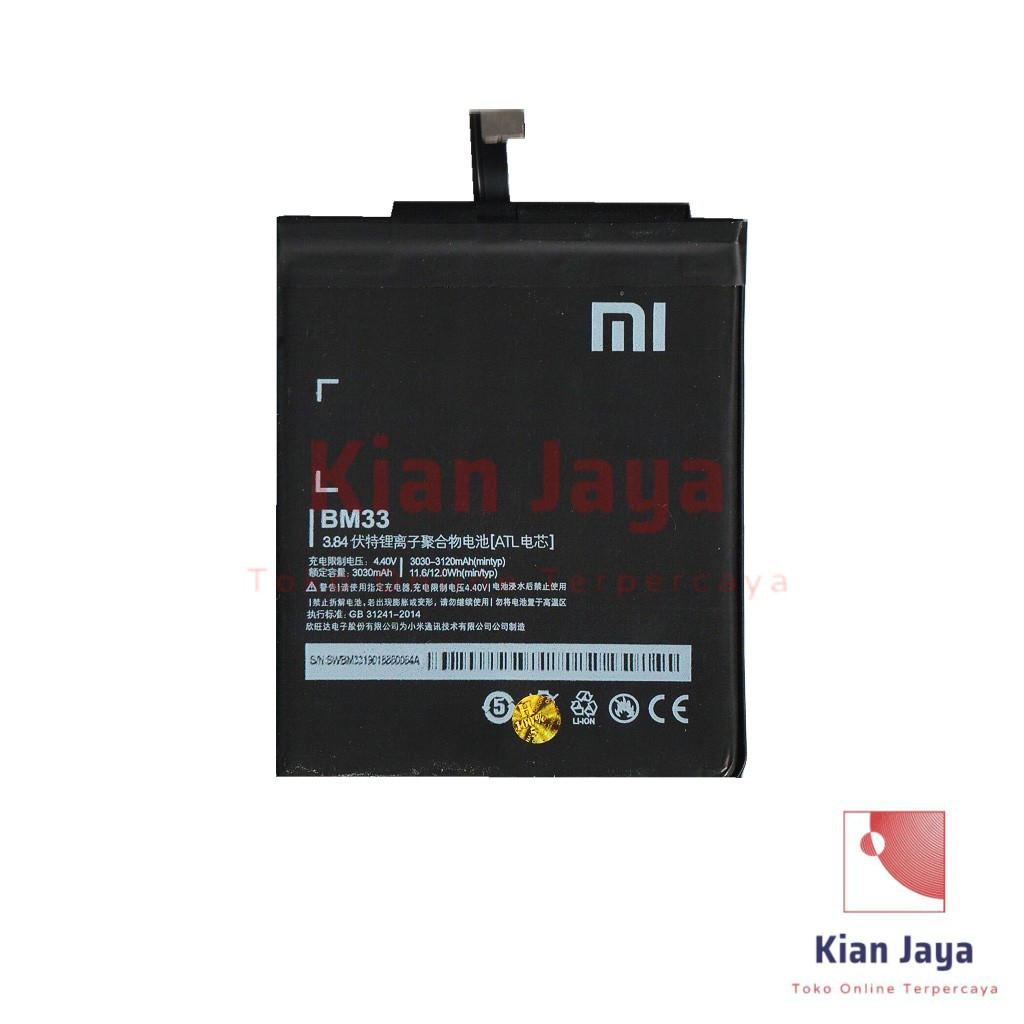 Baterai Hp XiaoMi Mi4i BM33 Original OEM Batre Batrai Battery Mi 4i BM 33