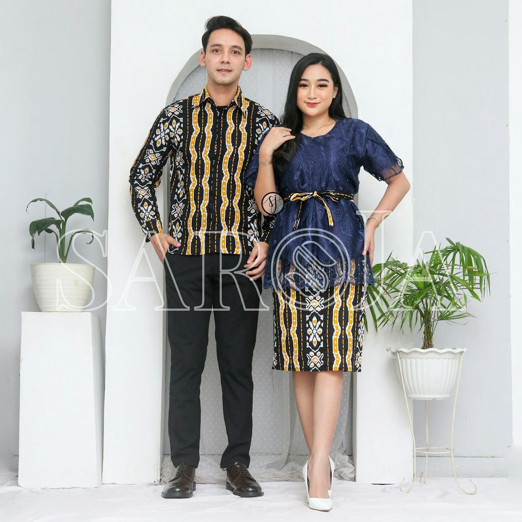 SAROJA | Couple Keluarga Family Set Rnb Brukat Isabel | Couple Baju Natal Mewah |Dress Natal Wanita Kekinian | Baju Natal Couple Keluarga Ayah Ibu Anak | Baju Natal Couple Pasangan | Baju Natal Anak Perempuan | Baju Natal Keluarga