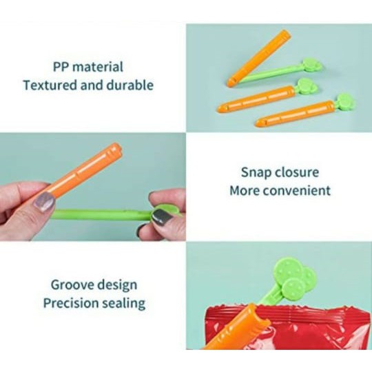 Carrot Sealing Clip / Penjepit Segel Makanan / Sealing Klip Carrot