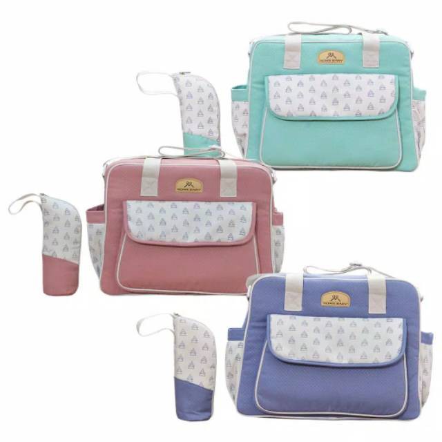 Mom's Baby Tas Bayi Besar + Tabung Botol Susu Mildy Series - MBT 3037 NEW SERRIES / Tas perlengkapan