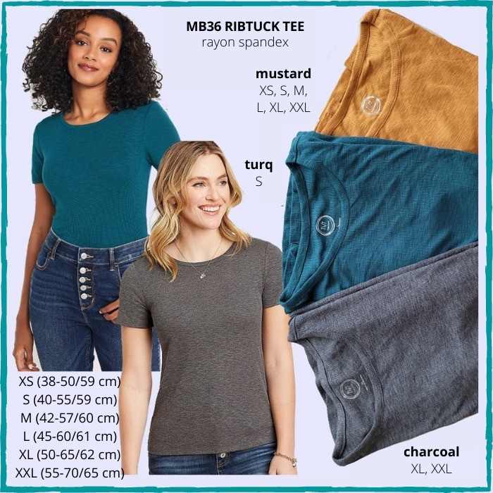 Baju Kaos Wanita Murah Maurices 36 Ribtuck Tee Turq