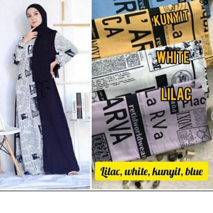 FreeOngkir[LR 013]|Dress Gamis Koran Viral Longdress Polos Rayon Crincel - Gamis Wanita Terbaru