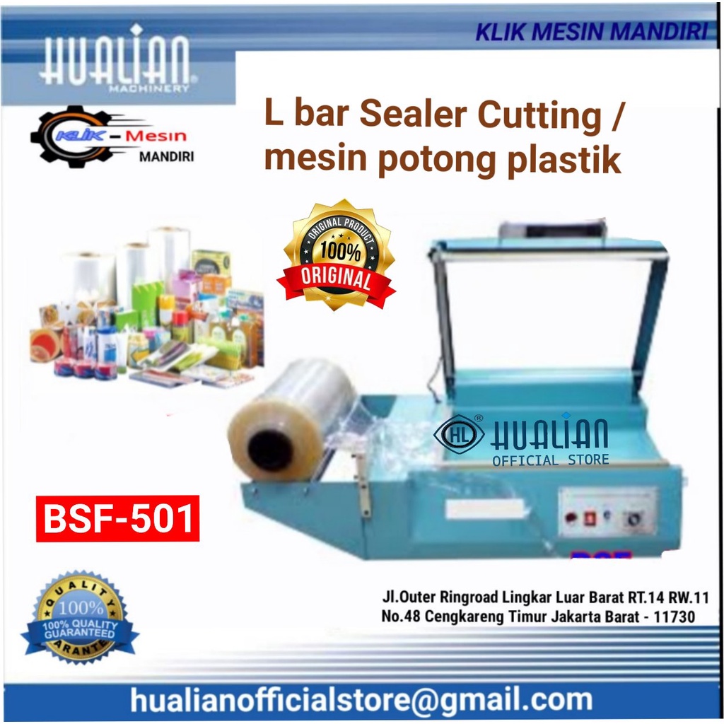 L Bar Sealer Cutting Plastik Shrink BSF-501 Hualian