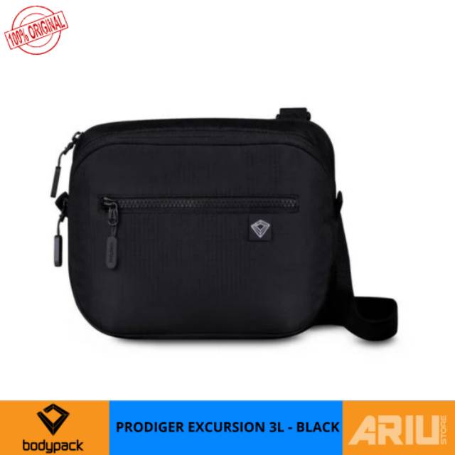 Tas Slempang Bodypack Prodiger Excursion 3L Cross Sling Bag - Black