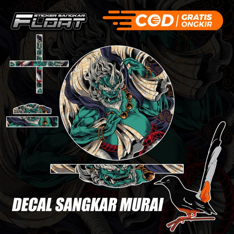 MURAI BATU STIKER DECAL SANGKAR