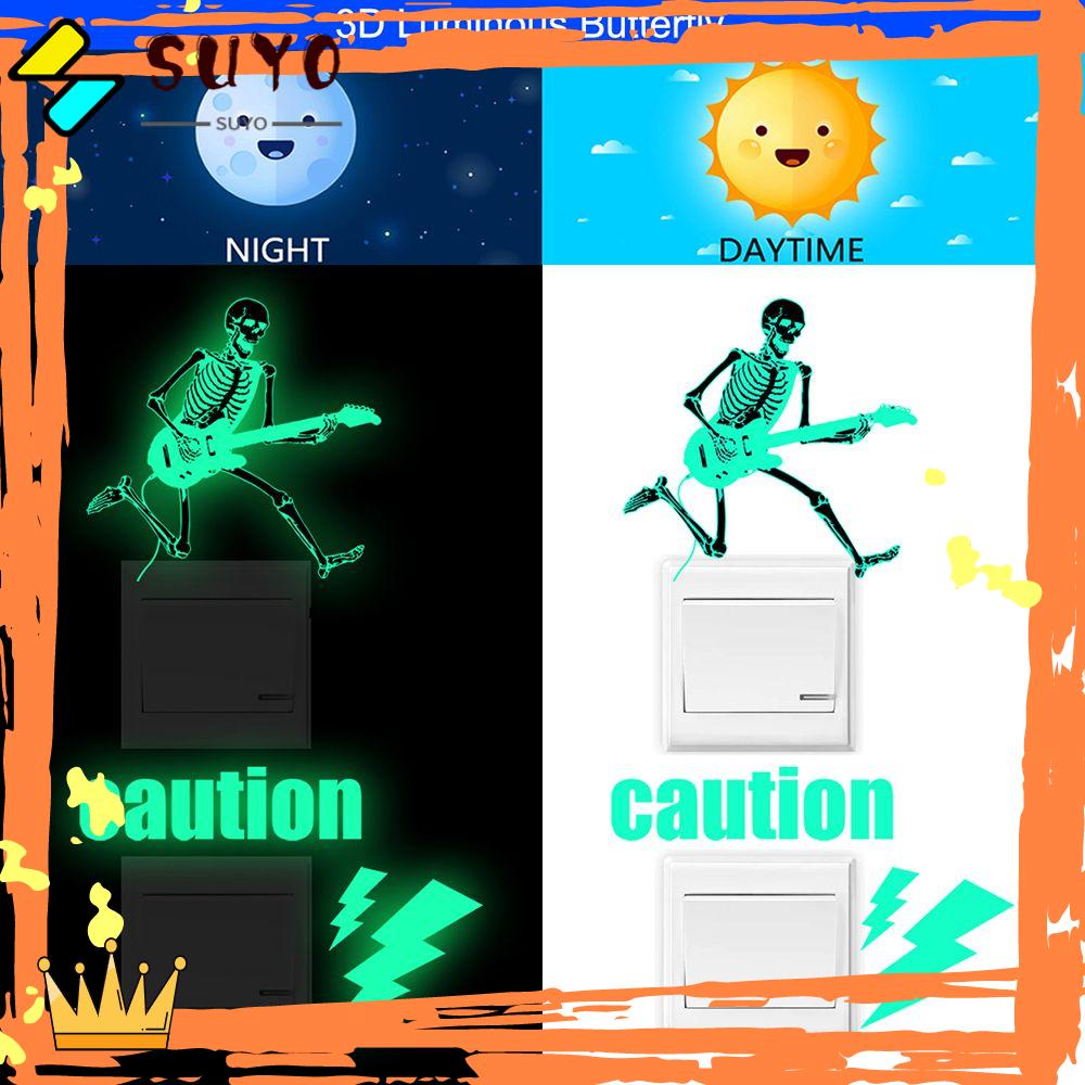 Suyo Stiker Dinding Motif Kosmik / Kastil / Langit Berbintang Glow In The Dark Untuk Dekorasi Kamar Tidur