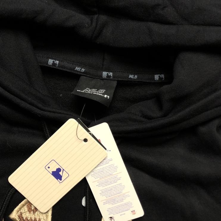 Best Seller.. SWEATER HOODIE MLB YANKEES NY YN - BILIK HITAM FULLTAG MIRROR LIKE ORIGINAL JAKET PREM