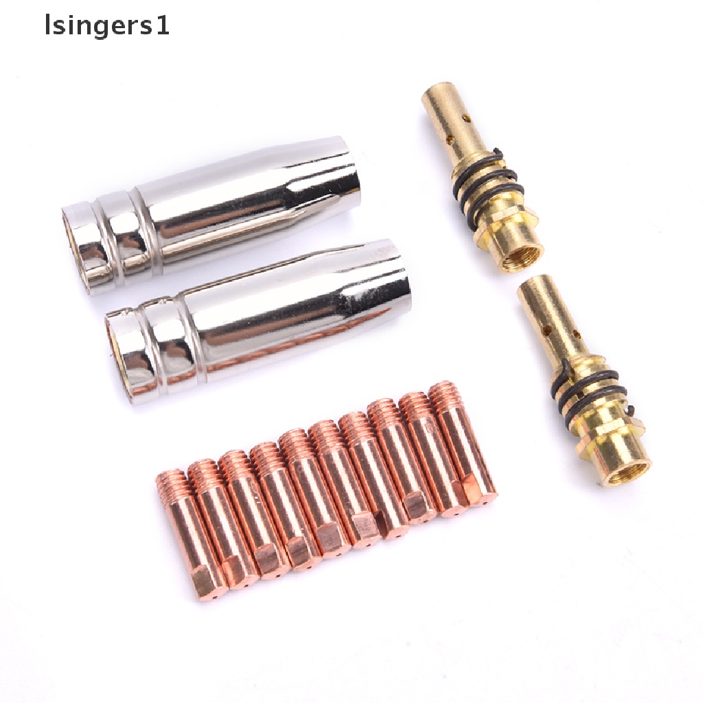 (lsingers1) 14pcs / Set Holder Nozzle Obor Las 15AK 0.6 / 0.8 / 1.0 / 1.2mm MIG