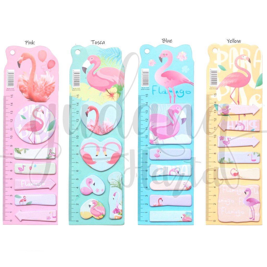 Sticky Notes Flamingo Pengaris Memo Lucu Note DIY Unik GH 301026