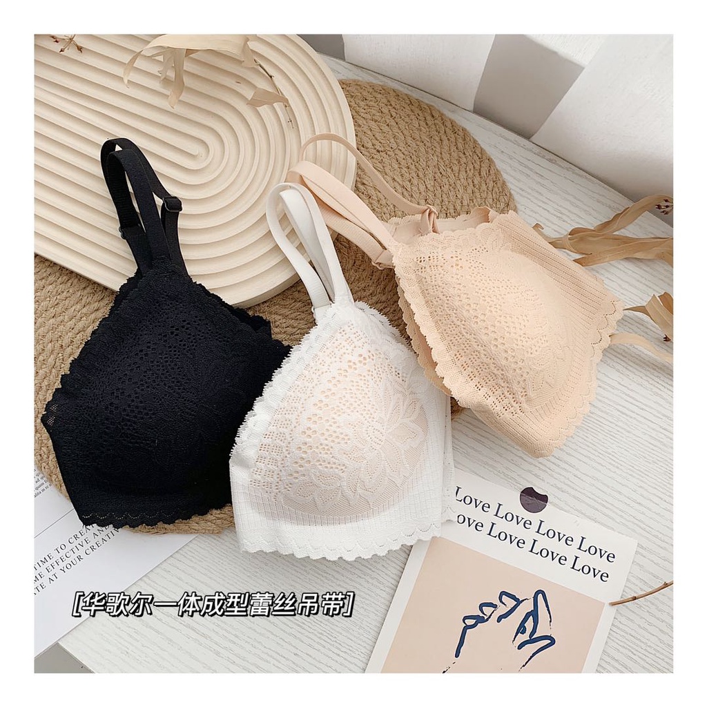 Bra Bralette tummy busa cup tanpa kawar