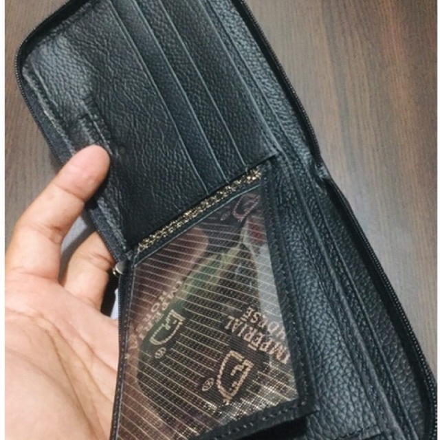 dompet kulit sleting full motif kulit jeruk miling free box bahan kulit asli berkualitas import #dompet #dompetkulit #dompetpria