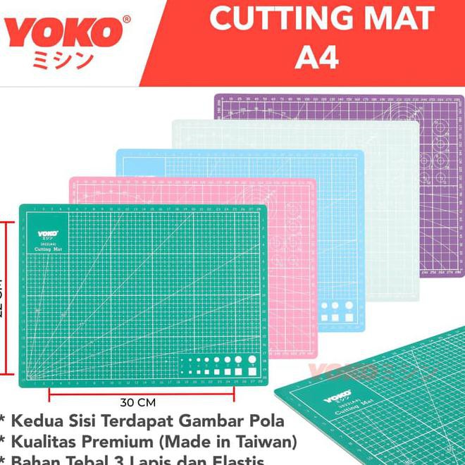 

Cutting Mat 9Sea Ukuran - A4 30X22Cm/Double Side - Dua Sisi (Nine Sea) - Hijau Mint Best Seller