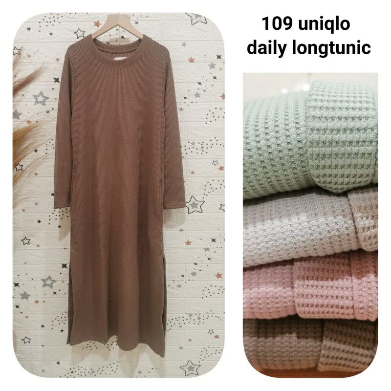 Daily Longtunic Rajut Knit Uniqlo by Clarke Clothing