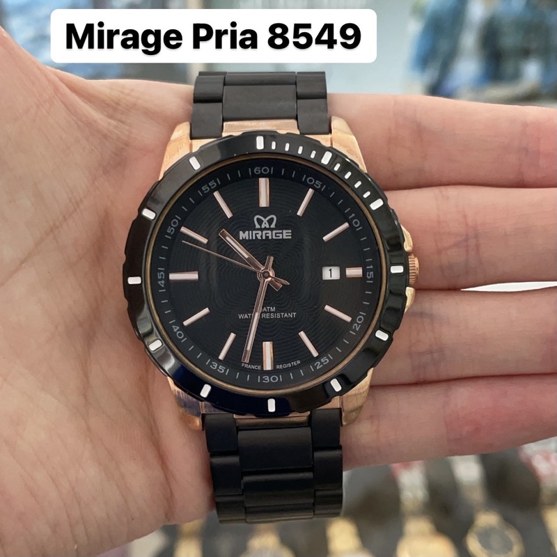 Jam Tangan Mirage 8549 Pria Rosegold