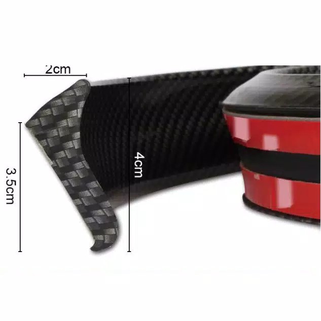 SAMURAI Ductail Carbon Ducktail Karbon 3D / Rubber Spoiler Universal