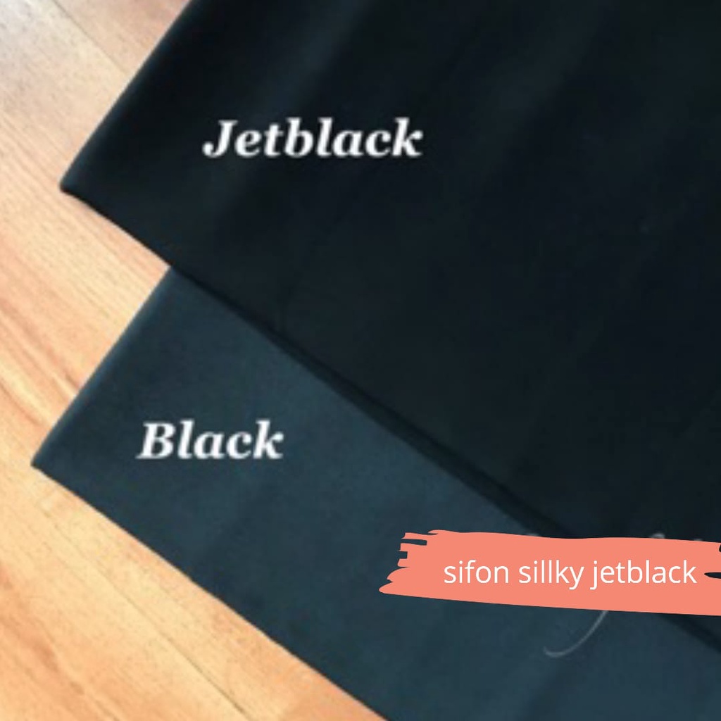 kain sifon silky jetblack/sifon jetblack Leuwitex-Original-murah