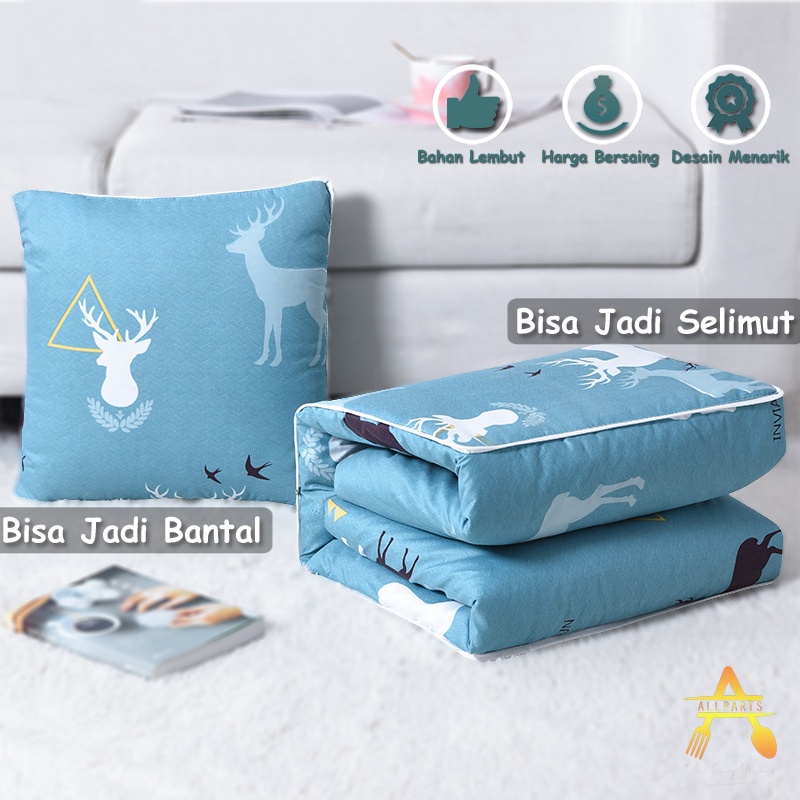 Bantal Jadi Selimut Balmut Karakter Selimut Bantal Lipat Dewasa Jumbo 150x100 Cm Bantal Sofa