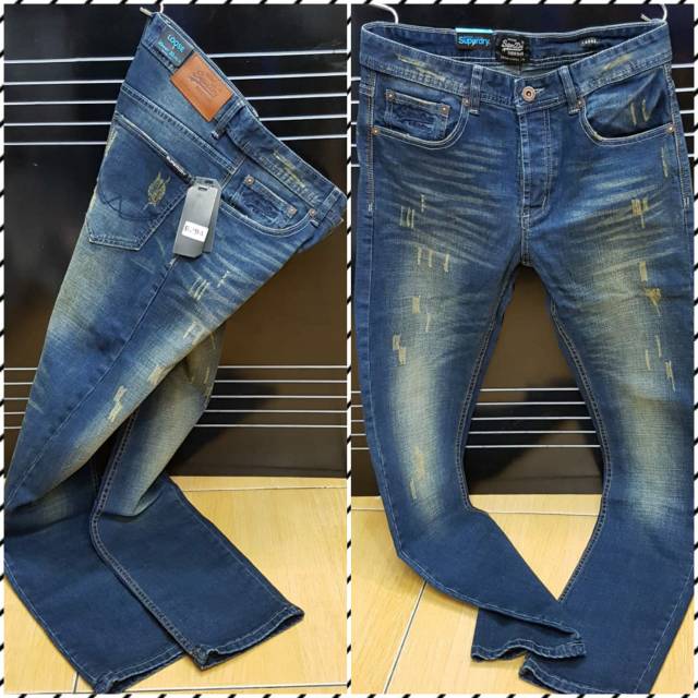Celana SUPERDRY slimfit stretch import original