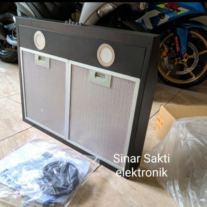 Cooker Hood Rinnai RH-126B Slim Hood Penghisap Asap Kompor Dapur RH 126 B