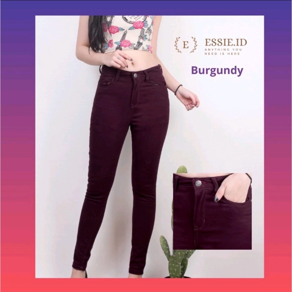 Celana Panjang Jeans Wanita Highwaist Skinny Jeans Model Ketat