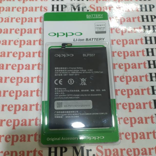 Baterai Batre Battery OPPO N1 Blp557 Original