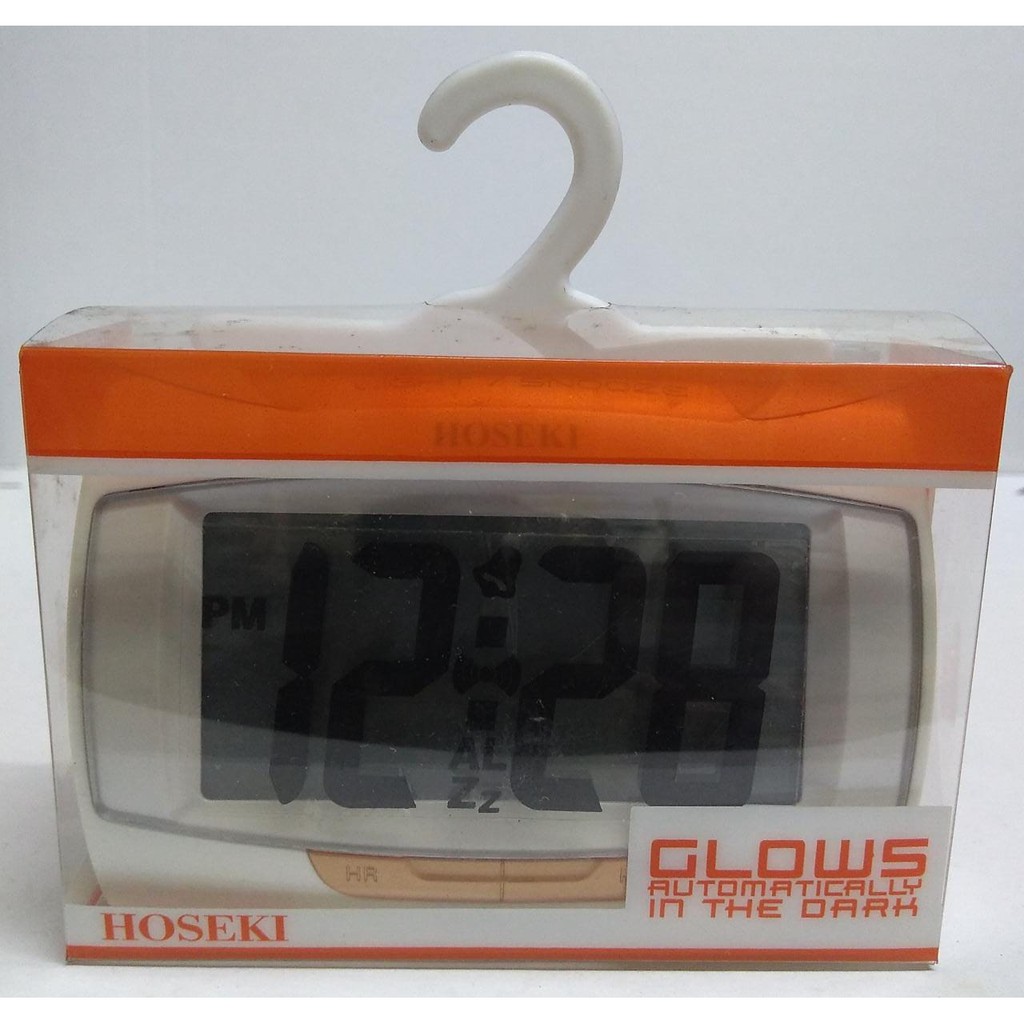 Hoseki H-2191 Digital Alarm Clock Auto Glows in the Dark