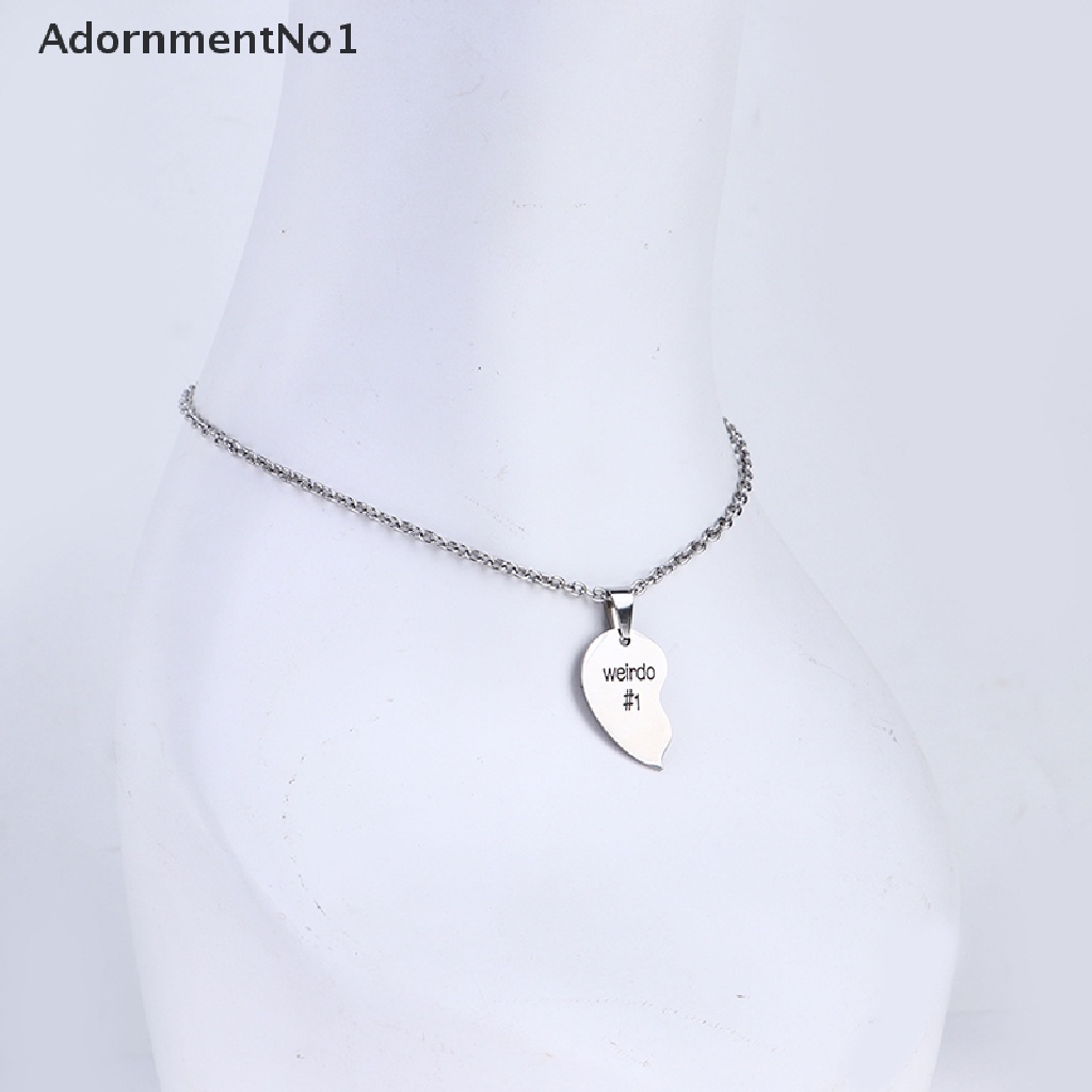 (AdornmentNo1) Weirdo 1 &amp; Weirdo 2 Kalung Rantai Dengan Liontin Hati Batu Kelahiran Untuk Wanita Charms