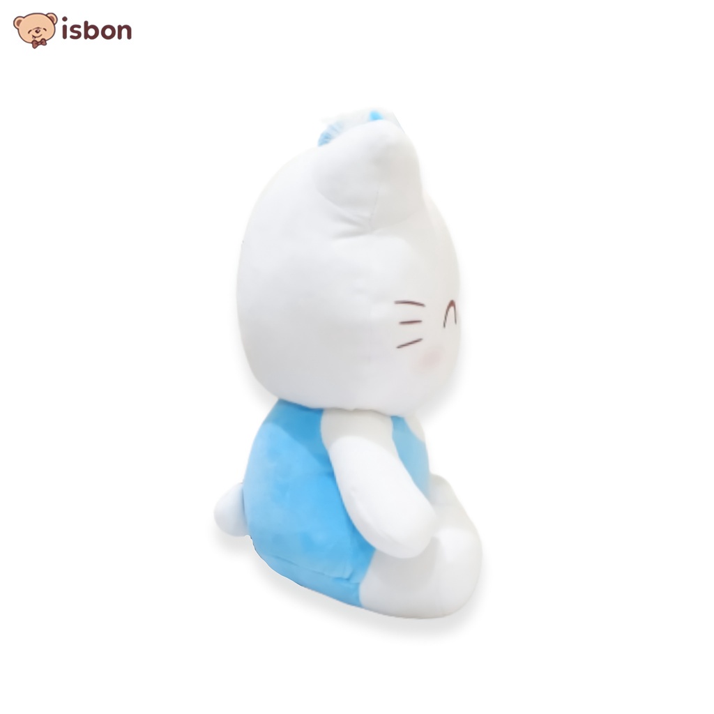 Boneka Kucing Cat Cowo White Blue Mainan Anak  ISTANA BONEKA