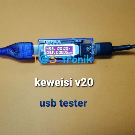 keweisi usb tester voltage current usb detector tegangan voltmeter capacity keweisi v20