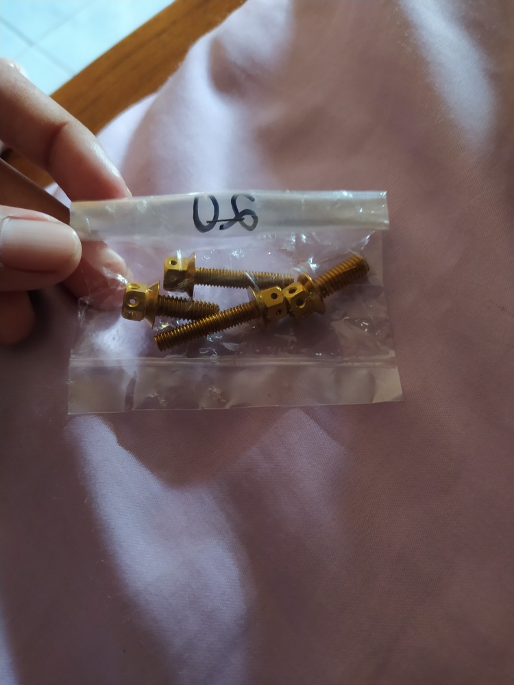 Baut Probolt Gold Flower 5x25 Drat 8 Panjang 2,5cm