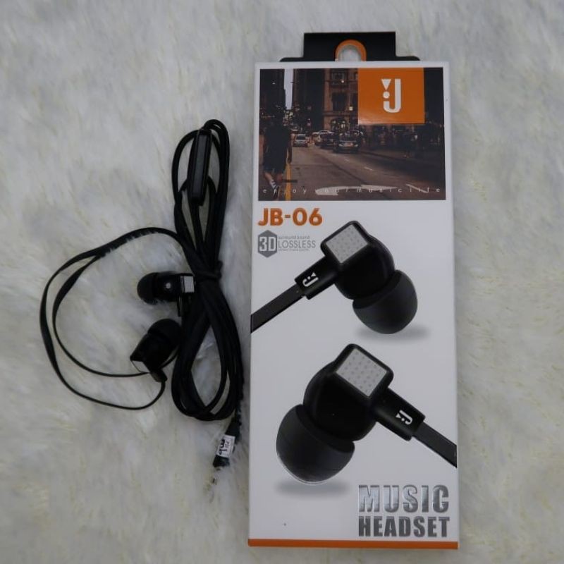 HEADSET / HANDSFREE SK-JB06 EARPHONE SUPER BASS MIC + TELPON